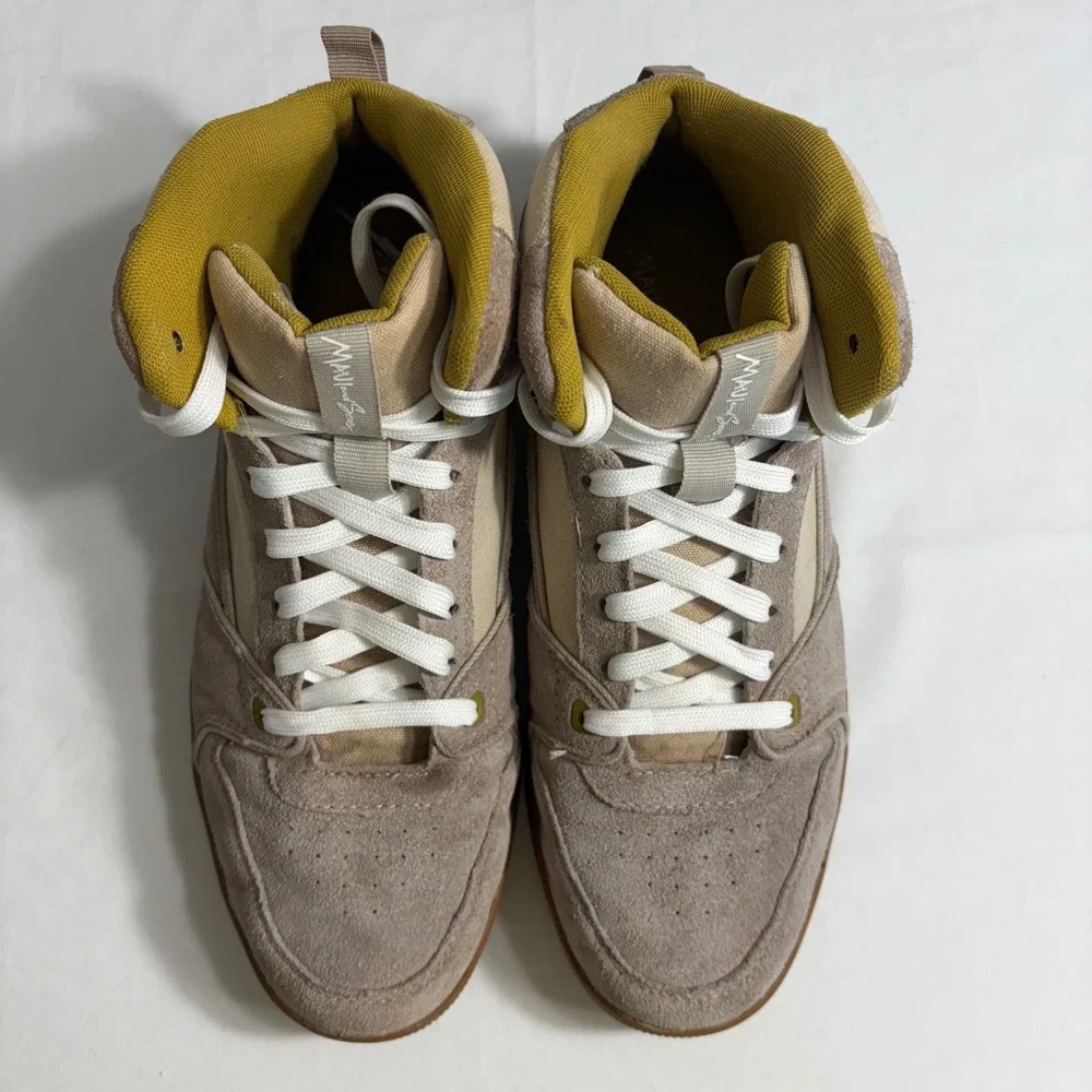 Maui and Sons Beige Suede Leather High Top Sneakers Skate‎ Shoes Mens 9